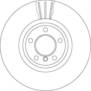 Remschijf TRW DF6615S)
