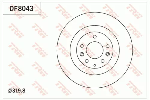 Remschijf TRW DF8043)