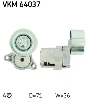 Riemspanner, V-geribbelde riem SKF VKM 64037)