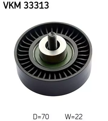 Ombuigings-/geleidingspoelie, V-geribbelde riem SKF VKM 33313)
