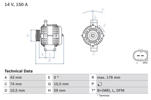 Dynamo BOSCH 0 986 047 910)