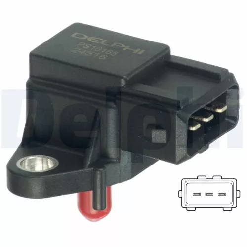 Sensor, druk in het inlaatspruitstuk DELPHI PS10165)