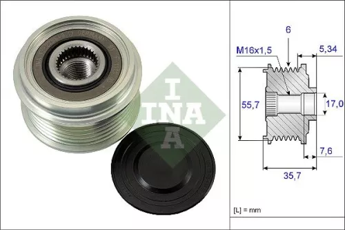 Alternator Freewheel Clutch Schaeffler INA 535 0077 10)
