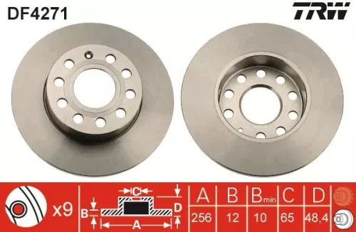 Brake Disc TRW DF4271)