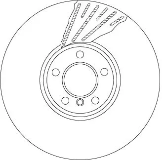 Remschijf TRW DF6622S)