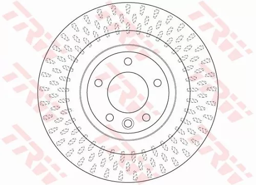 Remschijf TRW DF6528S)