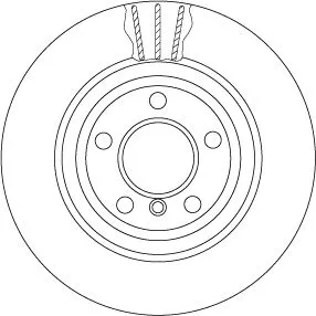 Remschijf TRW DF6617S)
