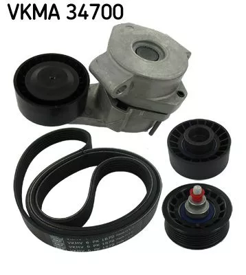 V-geribbelde riemset SKF VKMA 34700)