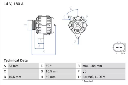 Dynamo BOSCH 0 986 047 480)