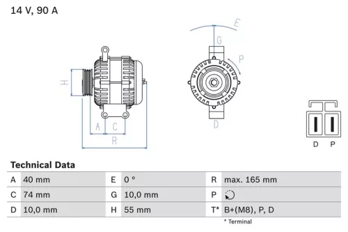 Dynamo BOSCH 0 986 080 320)