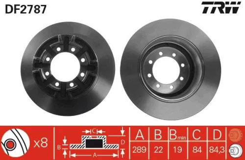 Brake Disc TRW DF2787)