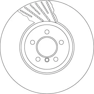 Remschijf TRW DF6614S)