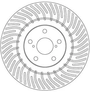 Remschijf TRW DF6692S)