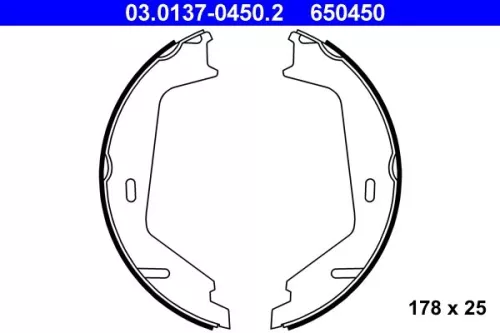 Remblokkenset, parkeerrem ATE 03.0137-0450.2)