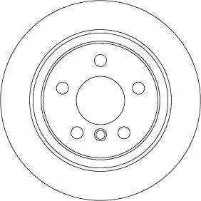 Remschijf TRW DF6756)