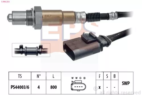 Oxygen Sensor EPS 1.998.354)