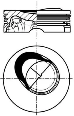 Zuiger MAHLE 028 PI 00130 000)