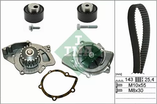 Water Pump & Timing Belt Kit Schaeffler INA 530 0368 30)