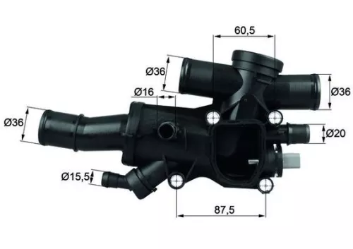 Thermostaat, koelvloeistof MAHLE TH 44 83)