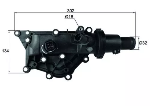 Thermostaat, koelvloeistof MAHLE TH 60 89)