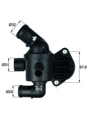 Thermostaat, koelvloeistof MAHLE TI 15 87)