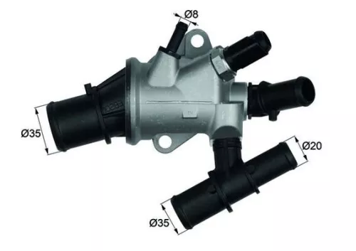 Thermostaat, koelvloeistof MAHLE TI 170 88)