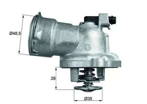 Thermostaat, koelvloeistof MAHLE TM 28 87)