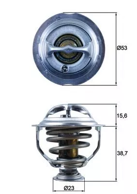 Thermostaat, koelvloeistof MAHLE TX 123 95D)