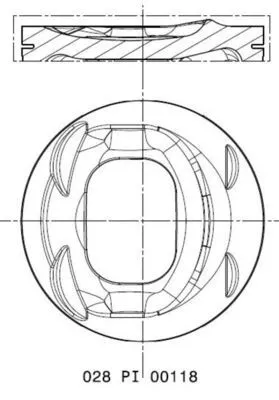 Zuiger MAHLE 028 PI 00118 000)