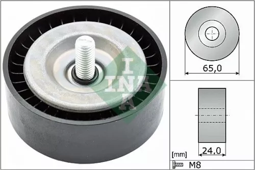 Ombuigings-/geleidingspoelie, V-geribbelde riem Schaeffler INA 532 0782 10)