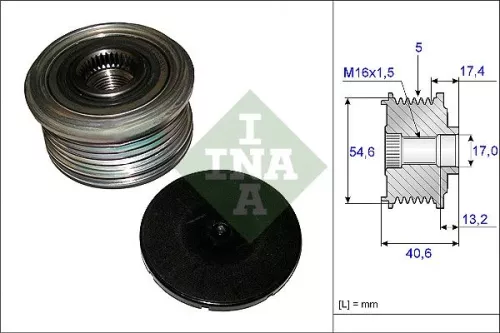 Alternator Freewheel Clutch Schaeffler INA 535 0109 10)
