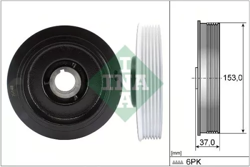 Riempoelie, krukas Schaeffler INA 544 0058 10)