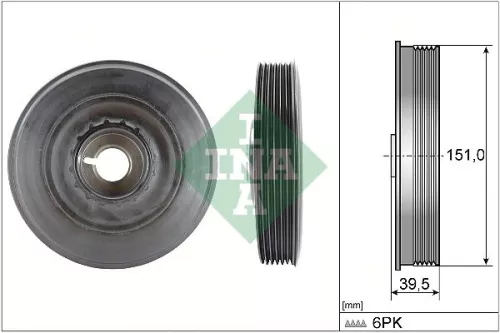 Riempoelie, krukas Schaeffler INA 544 0090 10)