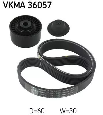 V-geribbelde riemset SKF VKMA 36057)