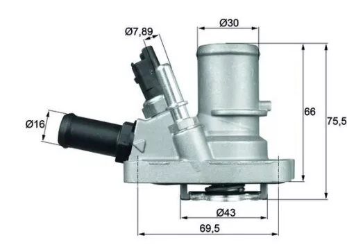 Thermostaat, koelvloeistof MAHLE TI 144 88)