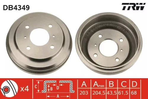Remtrommel TRW DB4349)