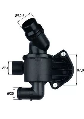 Thermostaat, koelvloeistof MAHLE TI 34 87)