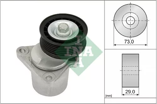 Riemspanner, V-geribbelde riem Schaeffler INA 534 0128 20)