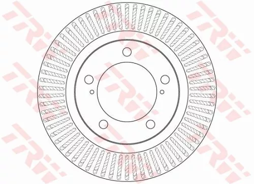 Remschijf TRW DF6239S)