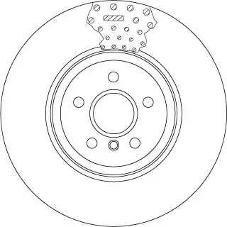 Remschijf TRW DF6605S)