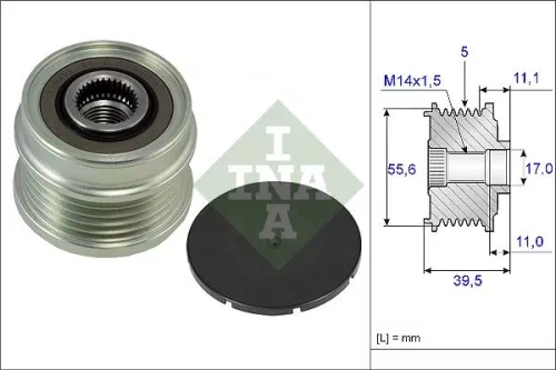 Alternator Freewheel Clutch Schaeffler INA 535 0218 10)