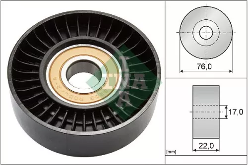 Spanrol, V-geribbelde riem Schaeffler INA 531 0677 30)