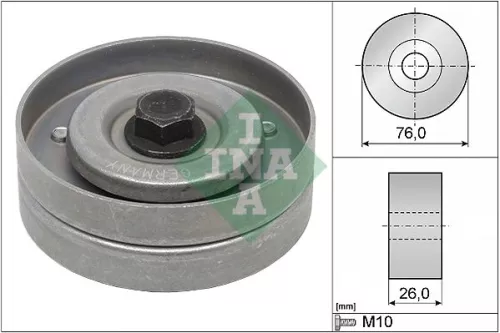 Ombuigings-/geleidingspoelie, V-geribbelde riem Schaeffler INA 532 0402 30)