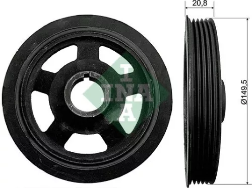 Riempoelie, krukas Schaeffler INA 544 0092 10)