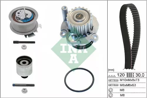 Water Pump & Timing Belt Kit Schaeffler INA 530 0201 32)