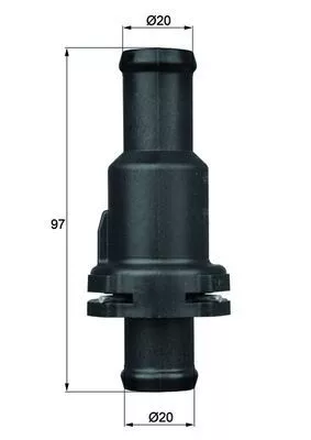 Thermostaat, koelvloeistof MAHLE TH 5 75)
