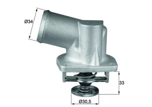 Thermostaat, koelvloeistof MAHLE TI 132 92D)