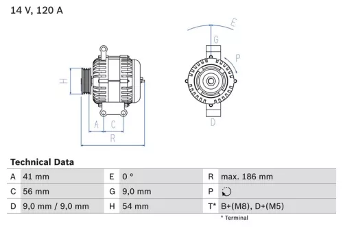 Dynamo BOSCH 0 986 083 250)