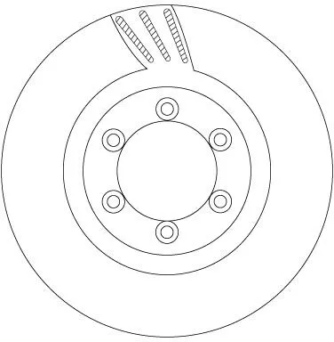 Remschijf TRW DF6881)