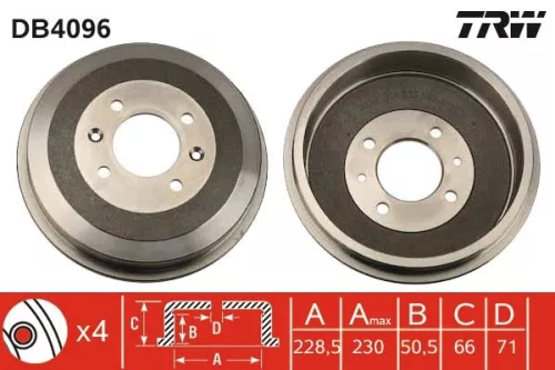 Remtrommel TRW DB4096)